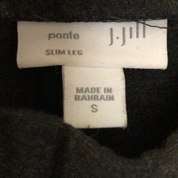 J.Jill Ponte Slim leg charcoal Gray pantsSize Sml - Picture 7 of 9